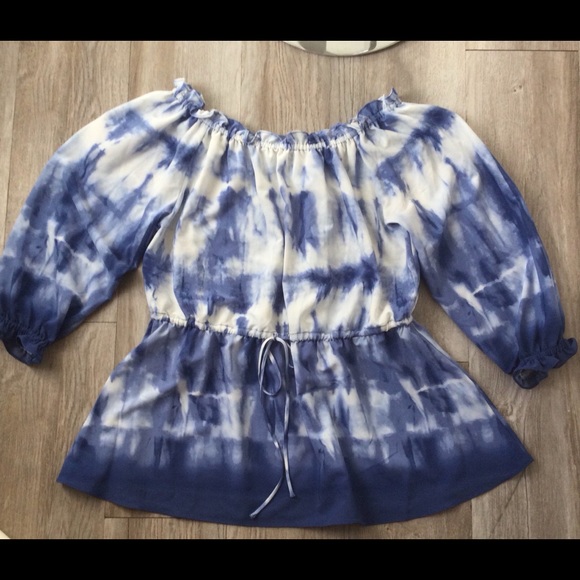 Nygard on/off shoulder top tie dye look large - Picture 6 of 7